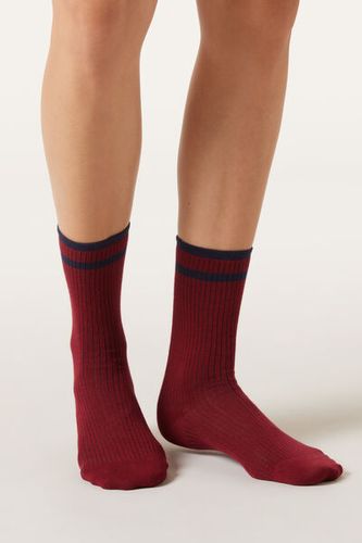 Ribbed Socks Woman Red Size TU - Calzedonia - Modalova