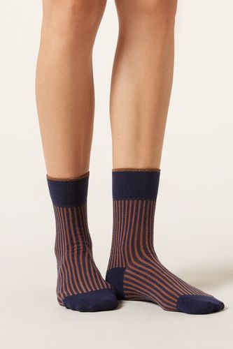 Striped Socks Woman Blue Size TU - Calzedonia - Modalova