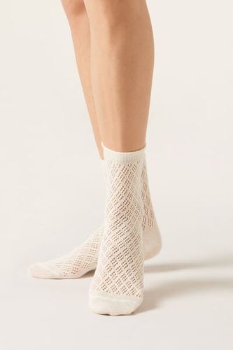 Fretwork Socks Woman Nude Size TU - Calzedonia - Modalova