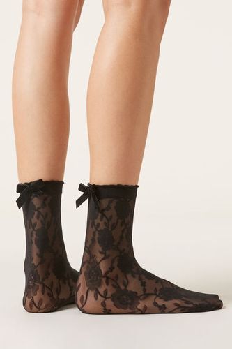 Lace Socks Woman Black Size TU - Calzedonia - Modalova