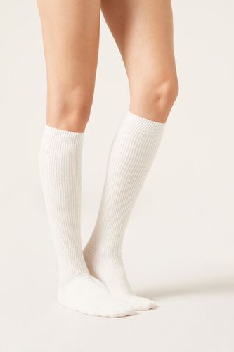 Long Socks with Cashmere Woman Nude Size TU - Calzedonia - Modalova