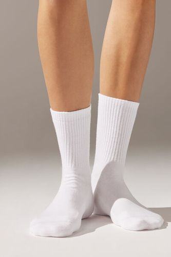 Unisex Short Sport Socks Man White Size 39-41 - Calzedonia - Modalova