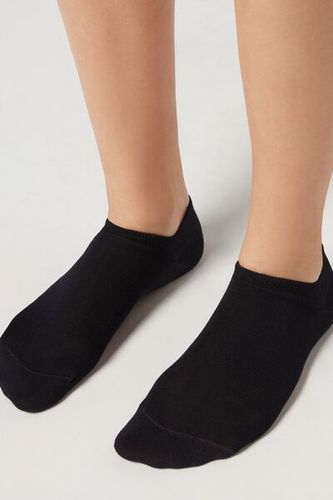 Unisex Cotton No-Show Socks Man Blue Size 40-41 - Calzedonia - Modalova