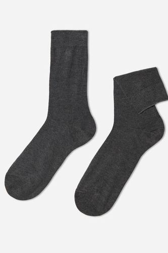 Men’s Crew Socks with Cashmere Man Grey Size 46-47 - Calzedonia - Modalova