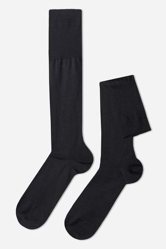 Men’s Lisle Thread Long Socks Man Grey Size 11M - Calzedonia - Modalova