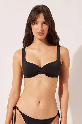 Lightly Padded Balconette Swimsuit Top Indonesia Woman Black Size 5 - Calzedonia - Modalova