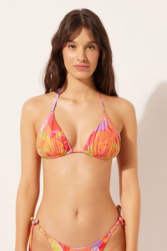 Triángulo con Relleno Extraíble Bikini Tropical Pop Mujer Velikost 2 - Calzedonia - Modalova