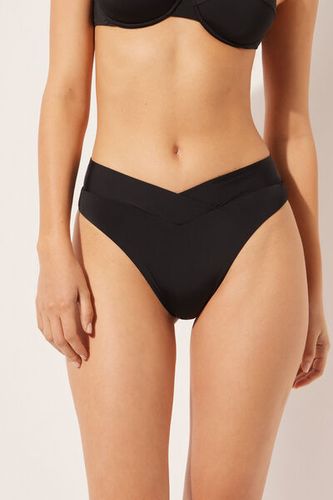 High Waist V-Cut Brazilian Swimsuit Bottom Indonesia Woman Black Size XS - Calzedonia - Modalova