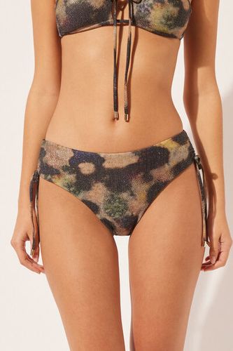 High Waist Swimsuit Bottom Sparkling Camouflage Woman Size L - Calzedonia - Modalova