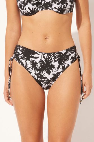 High Waist Swimsuit Bottoms Palms Woman Black Size M - Calzedonia - Modalova