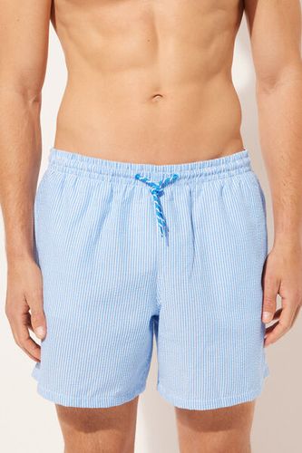 Men’s Striped Swimming Trunks Formentera Man Blue Size M - Calzedonia - Modalova