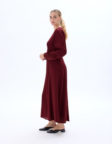 Robe longue manches bouffantes - celio - Modalova