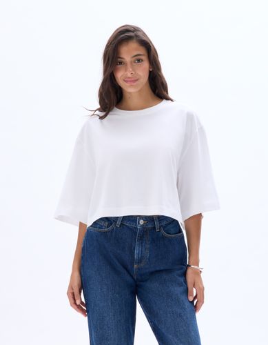 T-shirt oversize uni - blanc - celio - Modalova