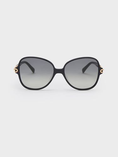 Charles & Keith - Chain-Link Oversized Butterfly Sunglasses - Charles & Keith - Modalova