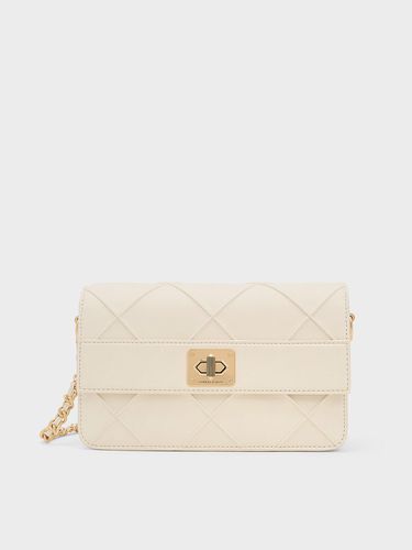 Charles & Keith - Eleni Quilted Crossbody Bag - Charles & Keith - Modalova