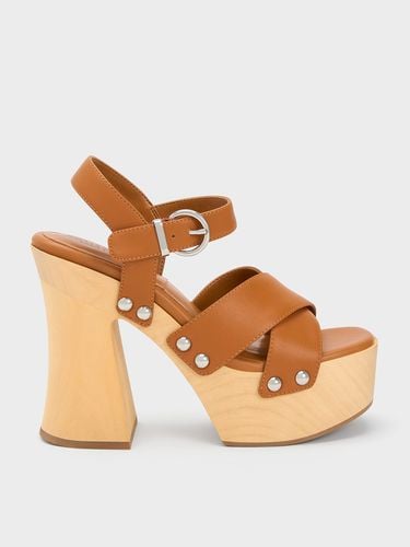 Charles & Keith - Tabitha Leather Crossover Sandals - Charles & Keith - Modalova