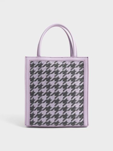 Charles & Keith - Houndstooth Double Handle Tote Bag - Charles & Keith - Modalova