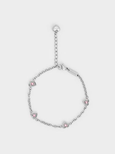 Charles & Keith - Malorie Heart Crystal Bracelet - Charles & Keith - Modalova