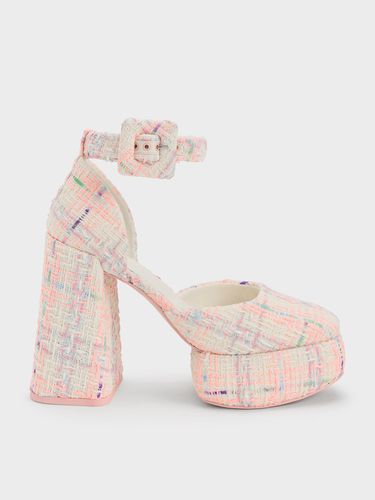 Charles & Keith - Sinead Tweed Buckled D'Orsay Platform Pumps - Charles & Keith - Modalova