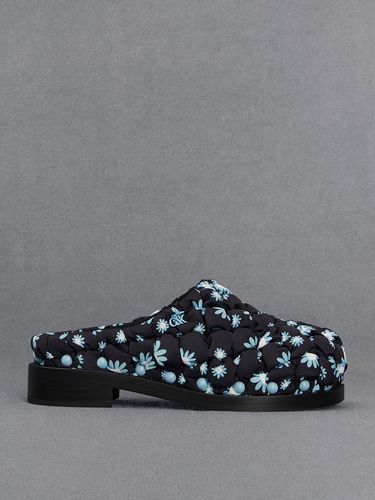 Charles & Keith - Nylon Puffy Floral-Print Clogs - Charles & Keith - Modalova