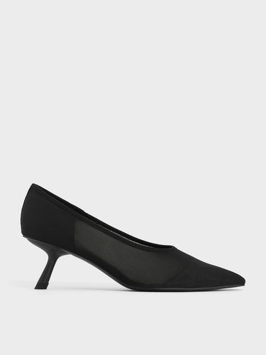 Charles & Keith - Escarpins en maille à bout pointu et talon oblique - Charles & Keith - Modalova