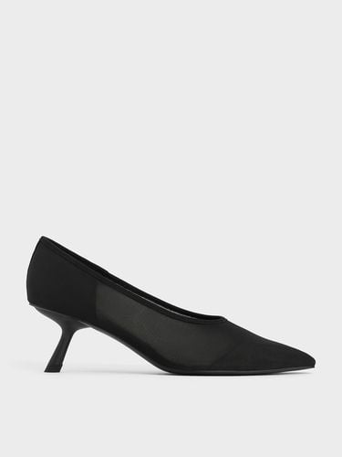 Charles & Keith - Mesh Slant-Heel Pointed-Toe Pumps - Charles & Keith - Modalova