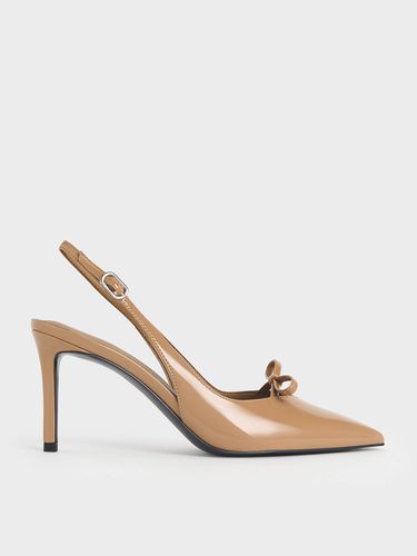 Charles & Keith - Patent Bow Slingback Pumps - Charles & Keith - Modalova