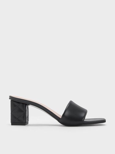 Charles & Keith - Puffy-Strap Quilted-Heel Mules - Charles & Keith - Modalova