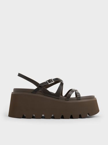 Charles & Keith - Strappy Crossover Flatform Sandals - Charles & Keith - Modalova