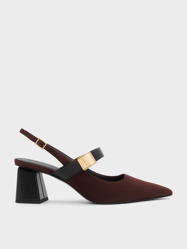 Charles & Keith - Yvette Faux Suede Mary Jane Slingback Pumps - Charles & Keith - Modalova