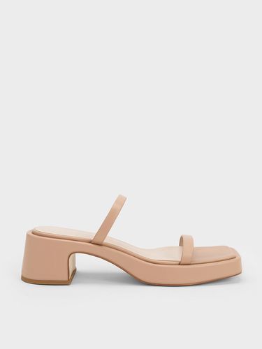 Charles & Keith - Square-Toe Platform Sandals - Charles & Keith - Modalova