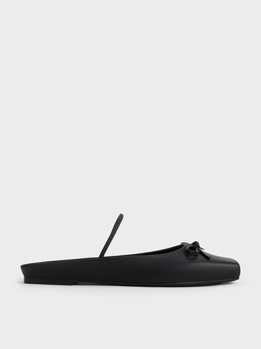 Charles & Keith - Bow Square-Toe Ballet Mules - Charles & Keith - Modalova