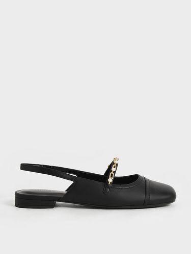 Charles & Keith - Beaded Chain-Link Slingback Mary Janes - Charles & Keith - Modalova