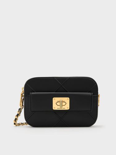 Charles & Keith - Eleni Quilted Zip Crossbody Bag - Charles & Keith - Modalova