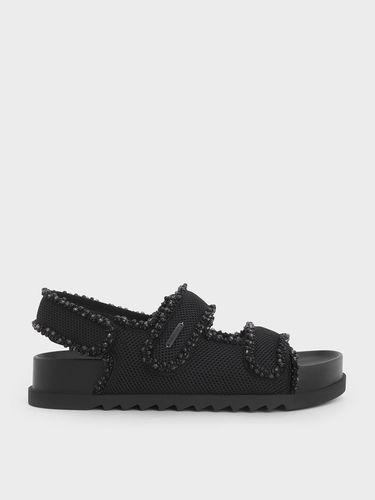 Charles & Keith - Mesh Pearl-Embellished Flatform Sandals - Charles & Keith - Modalova