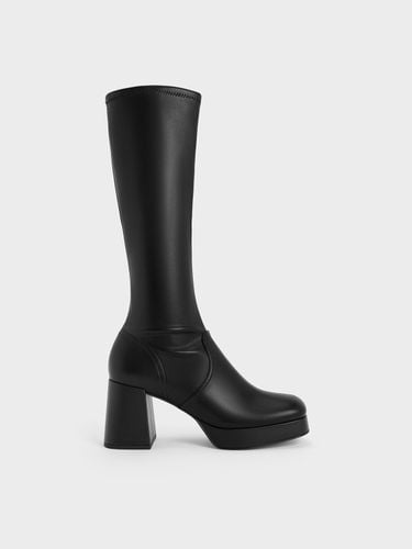 Charles & Keith - Evie Platform Block-Heel Knee-High Boots - Charles & Keith - Modalova