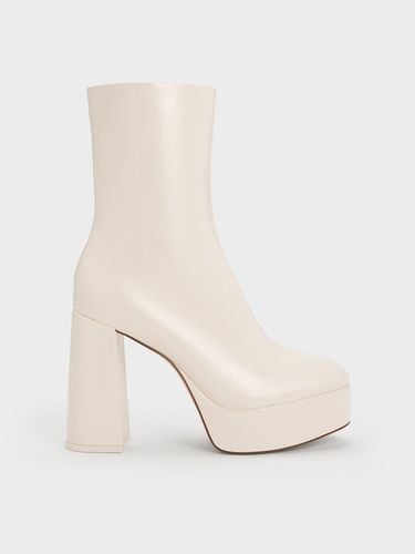 Charles & Keith - Patent Platform Side-Zip Ankle Boots - Charles & Keith - Modalova