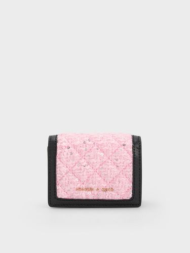 Charles & Keith - Micaela Tweed Quilted Card Holder - Charles & Keith - Modalova