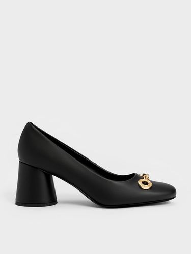 Charles & Keith - Circle Chain-Link Cylindrical Heel Pumps - Charles & Keith - Modalova