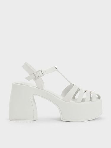 Charles & Keith - Interwoven Platform Gladiator Sandals - Charles & Keith - Modalova