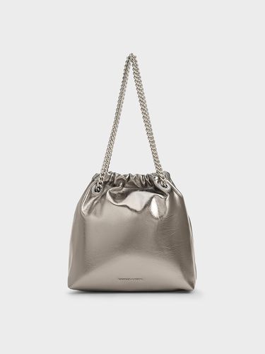 Charles & Keith - Caia Metallic Chain-Handle Tote Bag - Charles & Keith - Modalova