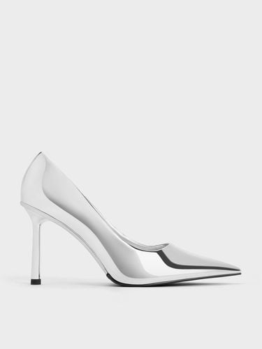 Charles & Keith - Metallic Patent Pointed-Toe Stiletto Heels - Charles & Keith - Modalova