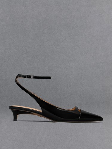 Charles & Keith - Leather Kitten-Heel Pumps - Charles & Keith - Modalova