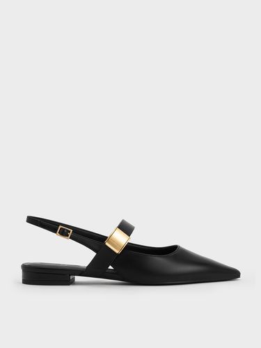 Charles & Keith - Yvette Pointed-Toe Mary Jane Flats - Charles & Keith - Modalova