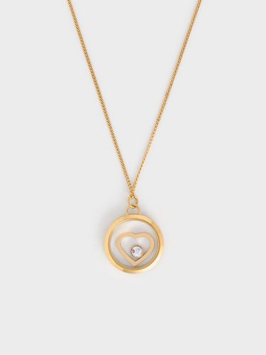 Charles & Keith - Malorie Crystal Heart Necklace - Charles & Keith - Modalova