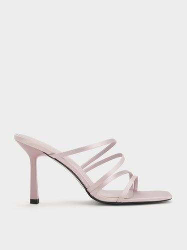 Charles & Keith - Asymmetric Square-Toe Heeled Mules - Charles & Keith - Modalova