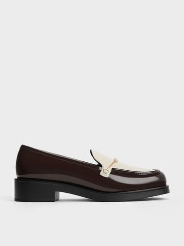 Charles & Keith - Lexie Two-Tone Metallic-Accent Loafers - Charles & Keith - Modalova