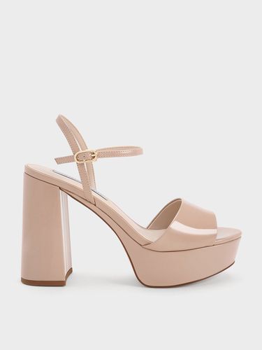 Charles & Keith - Halle Peep-Toe Patent Platform Sandals - Charles & Keith - Modalova