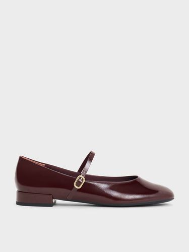 Charles & Keith - Gertrude Patent Round-Toe Mary Janes - Charles & Keith - Modalova