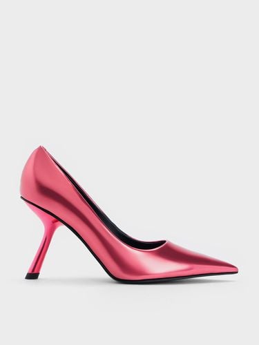 Charles & Keith - Metallic Slant-Heel Pointed-Toe Pumps - Charles & Keith - Modalova